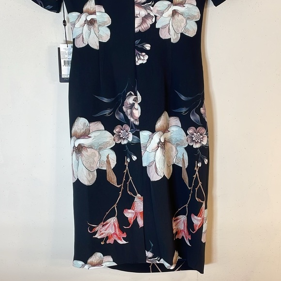 NWT. Adrianna Papell 2 Pleat Detail Printed Sheath Dress. - Picture 14 of 14